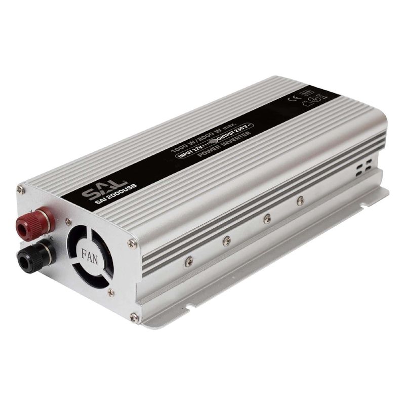 Auto si Moto - Reparatii si depanare - Invertoare auto - Invertor tensiune 1000W cu USB SAL SAI 2000USB - Infinity.ro