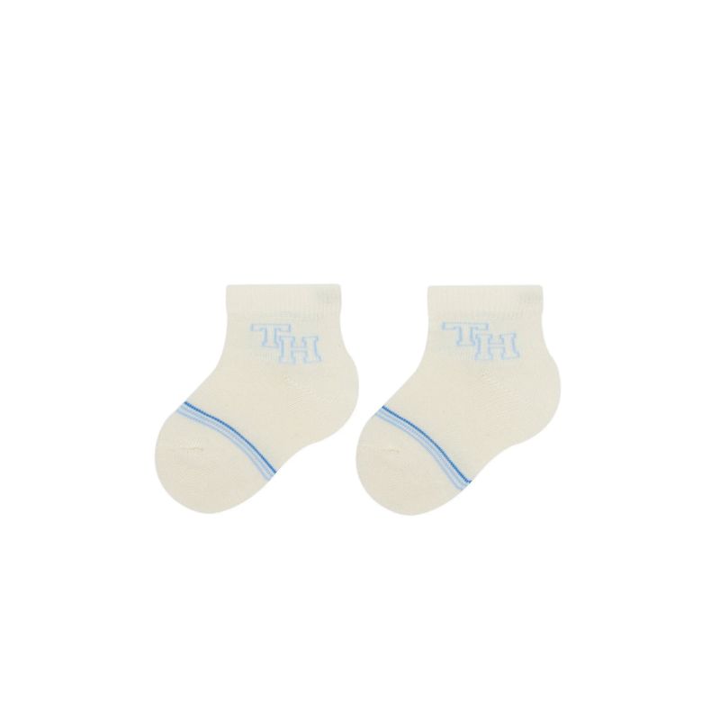 Fashion, accesorii si bijuterii - Copii - Lenjerie si pijamale copii - Sosete si dresuri copii - Set 3 perechi sosete scurte copii Tommy Hilfiger 701236342 Albastru deschis 19-22 EU - Infinity.ro