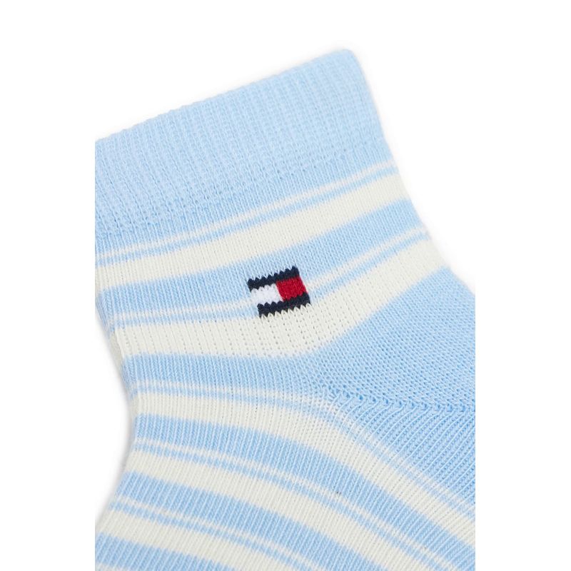 Fashion, accesorii si bijuterii - Copii - Lenjerie si pijamale copii - Sosete si dresuri copii - Set 3 perechi sosete scurte copii Tommy Hilfiger 701236342 Albastru deschis 19-22 EU - Infinity.ro