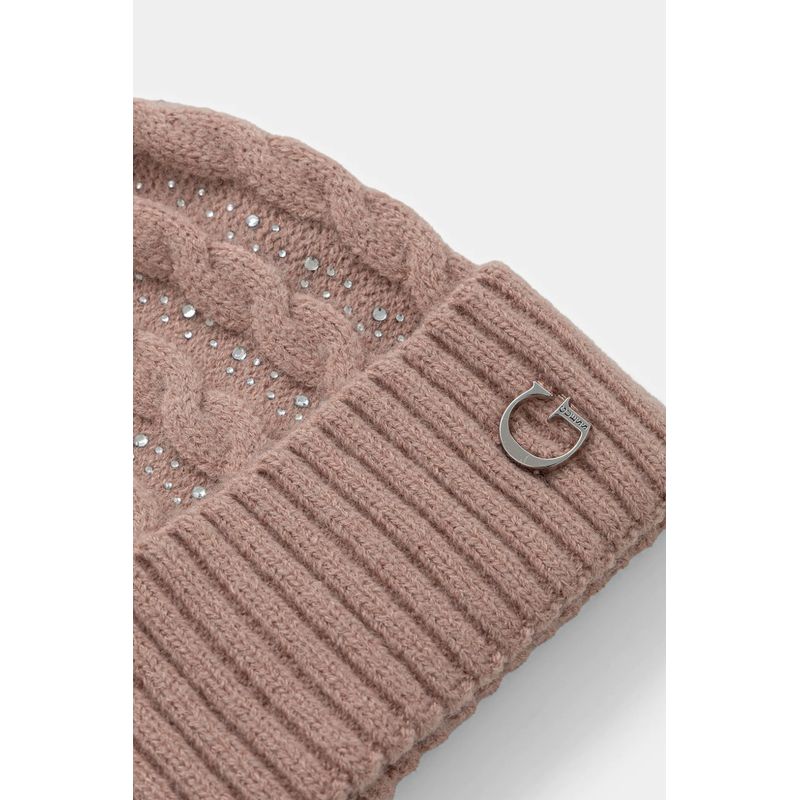 Fashion, accesorii si bijuterii - Femei - Accesorii femei - Caciuli si palarii femei - Caciula dama Gues cu ciucure si aplicatii metalice Roz prafuit 57 - Infinity.ro