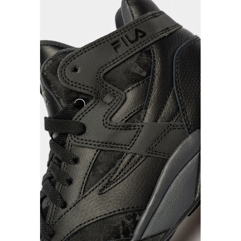 Fashion, accesorii si bijuterii - Femei - Incaltaminte femei - Sneakers si tenisi femei - Pantofi sport Fila cu insertii de piele peliculizata M-Squad 37 EU Negru - Infinity.ro