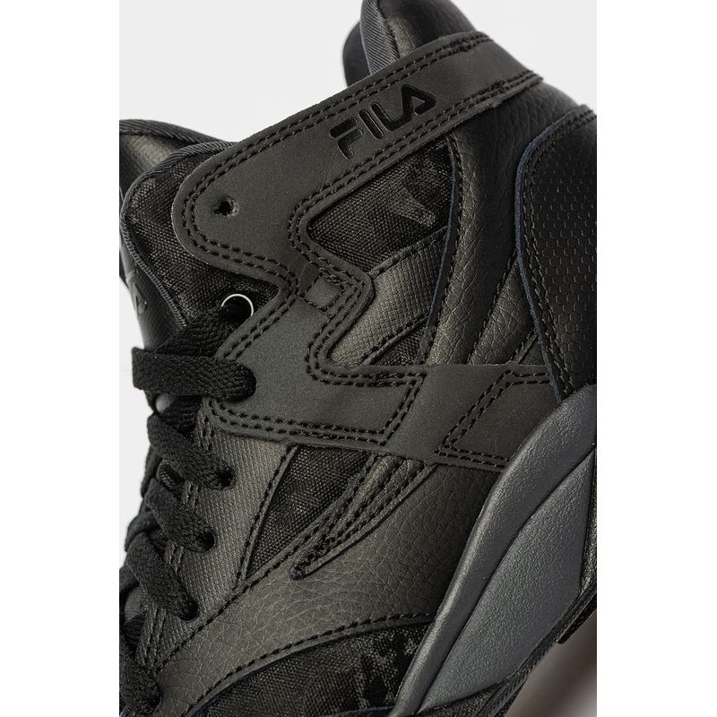 Fashion, accesorii si bijuterii - Femei - Incaltaminte femei - Sneakers si tenisi femei - Pantofi sport Fila cu insertii de piele peliculizata M-Squad 36 EU Negru - Infinity.ro