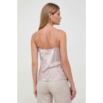 Fashion, accesorii si bijuterii - Femei - Imbracaminte femei - Tricouri si topuri femei - Top Guess cu bretele din lant W3BH61 S INTL Bej - Infinity.ro