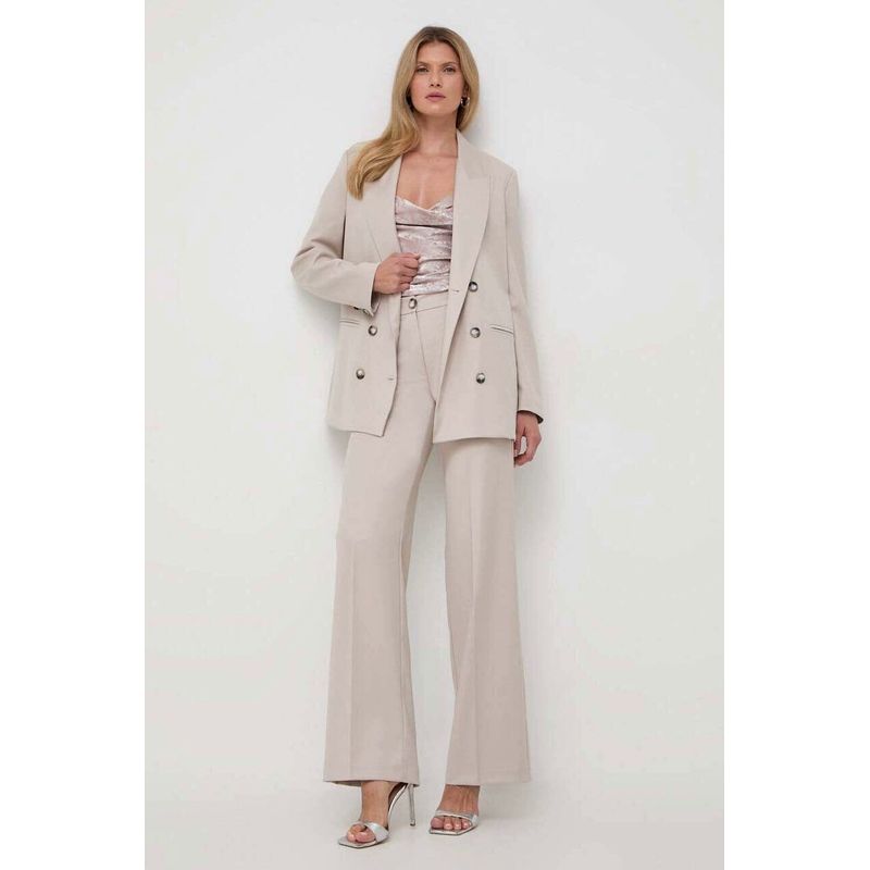 Fashion, accesorii si bijuterii - Femei - Imbracaminte femei - Tricouri si topuri femei - Top Guess cu bretele din lant W3BH61 S INTL Bej - Infinity.ro