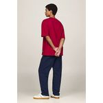 Fashion, accesorii si bijuterii - Barbati - Imbracaminte - Tricouri si bluze barbati - Tricou barbati Tommy Jeans Ovz Vintage NYC Tee DM0DM18543 S INTL Rosu - Infinity.ro