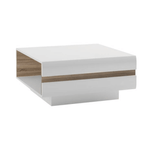 Casa si Gradina - Mobilier - Mese si birouri - Masute de cafea - Masuta de cafea, alb extra lucios HG / stejar Sonoma intunecat trufa, LYNATET TYP 71 - Infinity.ro