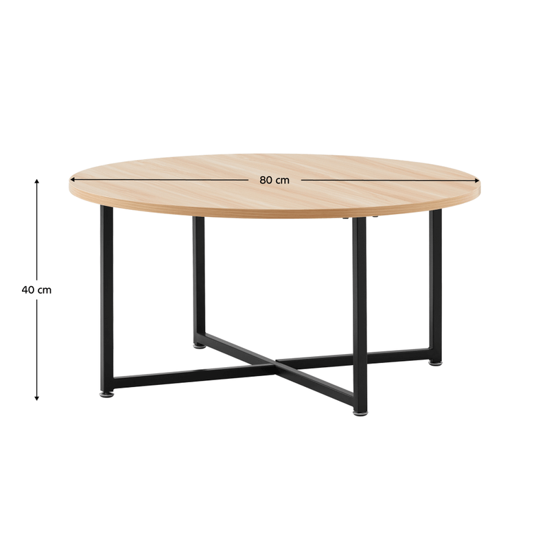 Casa si Gradina - Mobilier - Mese si birouri - Masute de cafea - Masuta de cafea, stejar / negru, SAFRON - Infinity.ro