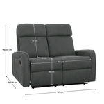 Casa si Gradina - Mobilier - Seturi de mobilier - Seturi living - Set canapele 3+2+1, stofa gri inchis, FASAN - Infinity.ro