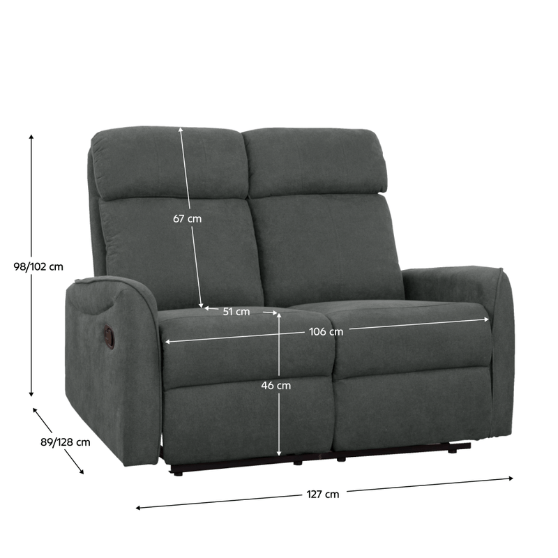 Casa si Gradina - Mobilier - Seturi de mobilier - Seturi living - Set canapele 3+2+1, stofa gri inchis, FASAN - Infinity.ro