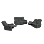 Casa si Gradina - Mobilier - Seturi de mobilier - Seturi living - Set canapele 3+2+1, stofa gri inchis, FASAN - Infinity.ro