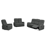 Casa si Gradina - Mobilier - Seturi de mobilier - Seturi living - Set canapele 3+2+1, stofa gri inchis, FASAN - Infinity.ro