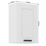 Casa si Gradina - Mobilier - Dulapuri si sifoniere - Dulapuri - Dulap superior, alb, LULA 45 G-72 1F - Infinity.ro