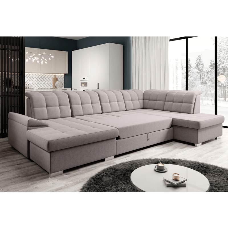 Casa si Gradina - Mobilier - Canapele si coltare - Canapele - Canapea extensibila, gri-bej Taupe, dreapta, OREO U - Infinity.ro