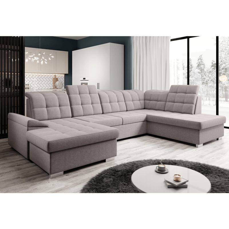 Casa si Gradina - Mobilier - Canapele si coltare - Canapele - Canapea extensibila, gri-bej Taupe, dreapta, OREO U - Infinity.ro