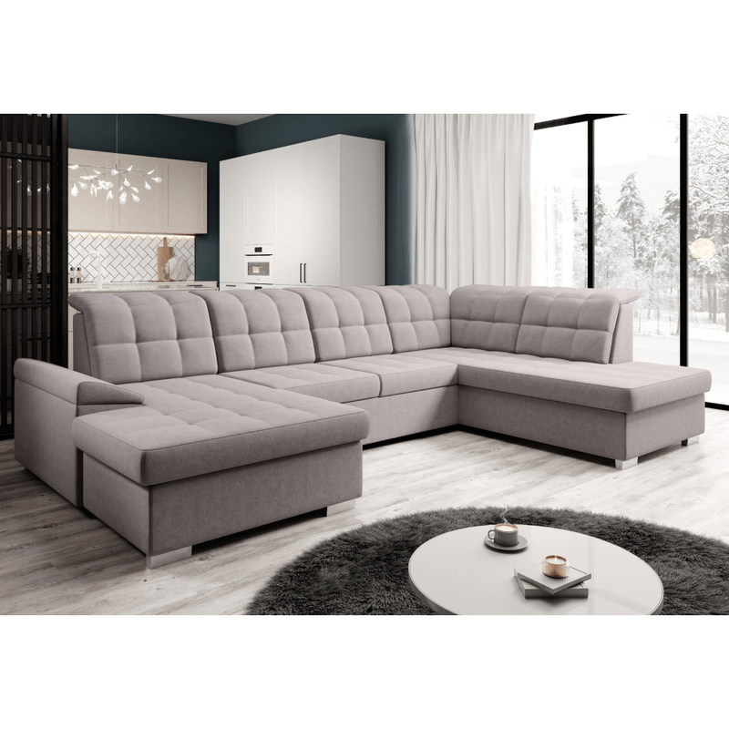 Casa si Gradina - Mobilier - Canapele si coltare - Canapele - Canapea extensibila, gri-bej Taupe, dreapta, OREO U - Infinity.ro