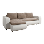 Casa si Gradina - Mobilier - Canapele si coltare - Canapele - Canapea extensibila, alb/maro, stanga, BURAN ROH - Infinity.ro