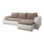 Casa si Gradina - Mobilier - Canapele si coltare - Canapele - Canapea extensibila, alb/maro, dreapta, BURAN ROH - Infinity.ro