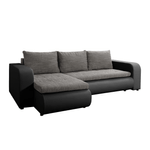 Casa si Gradina - Mobilier - Canapele si coltare - Canapele - Canapea extensibila, negru/gri, stanga, BURAN ROH - Infinity.ro