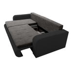 Casa si Gradina - Mobilier - Canapele si coltare - Canapele - Canapea extensibila, negru/gri, stanga, BURAN ROH - Infinity.ro