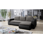 Casa si Gradina - Mobilier - Canapele si coltare - Canapele - Canapea extensibila, negru/gri, dreapta, BURAN ROH - Infinity.ro