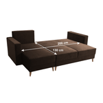 Casa si Gradina - Mobilier - Canapele si coltare - Canapele - Canapea extensibila, maro, stanga, BLEKY ROH - Infinity.ro