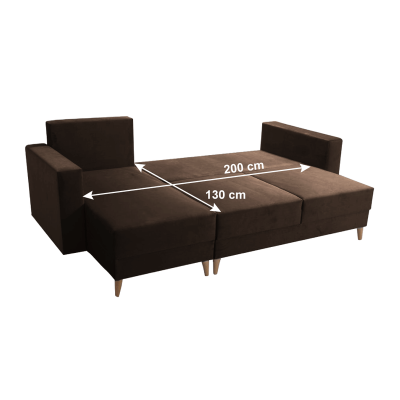 Casa si Gradina - Mobilier - Canapele si coltare - Canapele - Canapea extensibila, maro, stanga, BLEKY ROH - Infinity.ro