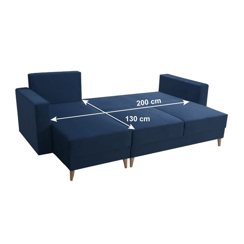 Casa si Gradina - Mobilier - Canapele si coltare - Canapele - Canapea extensibila, albastru, stanga, BLEKY ROH - Infinity.ro