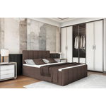 Casa si Gradina - Mobilier - Paturi si accesorii - Paturi - Pat boxspring, 180x200, maro, STAR - Infinity.ro