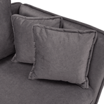 Casa si Gradina - Gradina si terasa - Mobilier exterior - Scaune si sezlonguri gradina - sezlong cu spatiu de depozitare, gri, dreapta, LAMBA - Infinity.ro