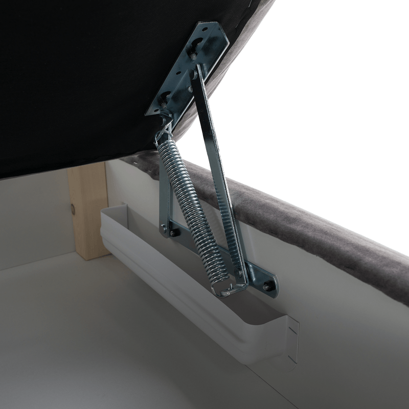 Casa si Gradina - Gradina si terasa - Mobilier exterior - Scaune si sezlonguri gradina - sezlong cu spatiu de depozitare, gri, stanga, LAMBA - Infinity.ro