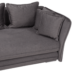 Casa si Gradina - Gradina si terasa - Mobilier exterior - Scaune si sezlonguri gradina - sezlong cu spatiu de depozitare, gri, dreapta, LAMBA - Infinity.ro