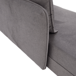 Casa si Gradina - Gradina si terasa - Mobilier exterior - Scaune si sezlonguri gradina - sezlong cu spatiu de depozitare, gri, dreapta, LAMBA - Infinity.ro