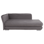 Casa si Gradina - Gradina si terasa - Mobilier exterior - Scaune si sezlonguri gradina - sezlong cu spatiu de depozitare, gri, stanga, LAMBA - Infinity.ro