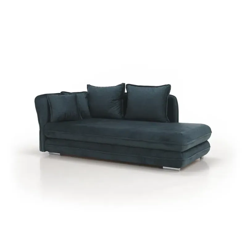 Casa si Gradina - Gradina si terasa - Mobilier exterior - Scaune si sezlonguri gradina - sezlong cu spatiu de depozitare, albastru, stanga, LAMBA - Infinity.ro