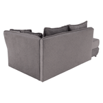 Casa si Gradina - Gradina si terasa - Mobilier exterior - Scaune si sezlonguri gradina - sezlong cu spatiu de depozitare, gri, dreapta, LAMBA - Infinity.ro