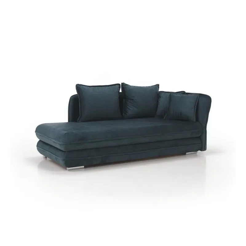 Casa si Gradina - Gradina si terasa - Mobilier exterior - Scaune si sezlonguri gradina - sezlong cu spatiu de depozitare, albastru, dreapta, LAMBA - Infinity.ro