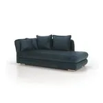 Casa si Gradina - Gradina si terasa - Mobilier exterior - Scaune si sezlonguri gradina - sezlong cu spatiu de depozitare, albastru, stanga, LAMBA - Infinity.ro