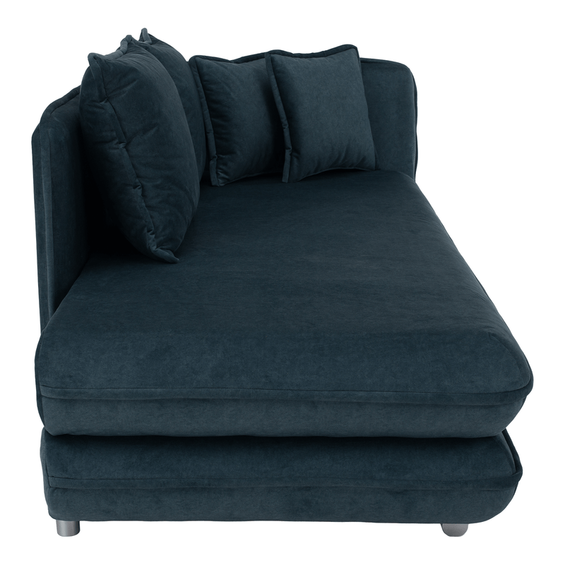 Casa si Gradina - Gradina si terasa - Mobilier exterior - Scaune si sezlonguri gradina - sezlong cu spatiu de depozitare, albastru, dreapta, LAMBA - Infinity.ro