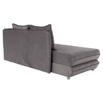 Casa si Gradina - Gradina si terasa - Mobilier exterior - Scaune si sezlonguri gradina - sezlong cu spatiu de depozitare, gri, dreapta, LAMBA - Infinity.ro