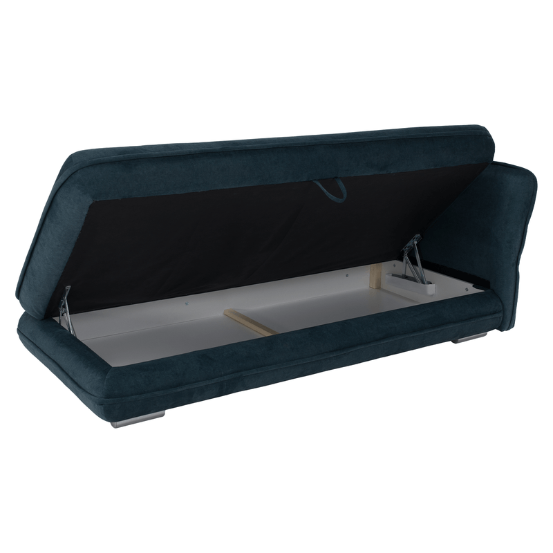 Casa si Gradina - Gradina si terasa - Mobilier exterior - Scaune si sezlonguri gradina - sezlong cu spatiu de depozitare, albastru, dreapta, LAMBA - Infinity.ro