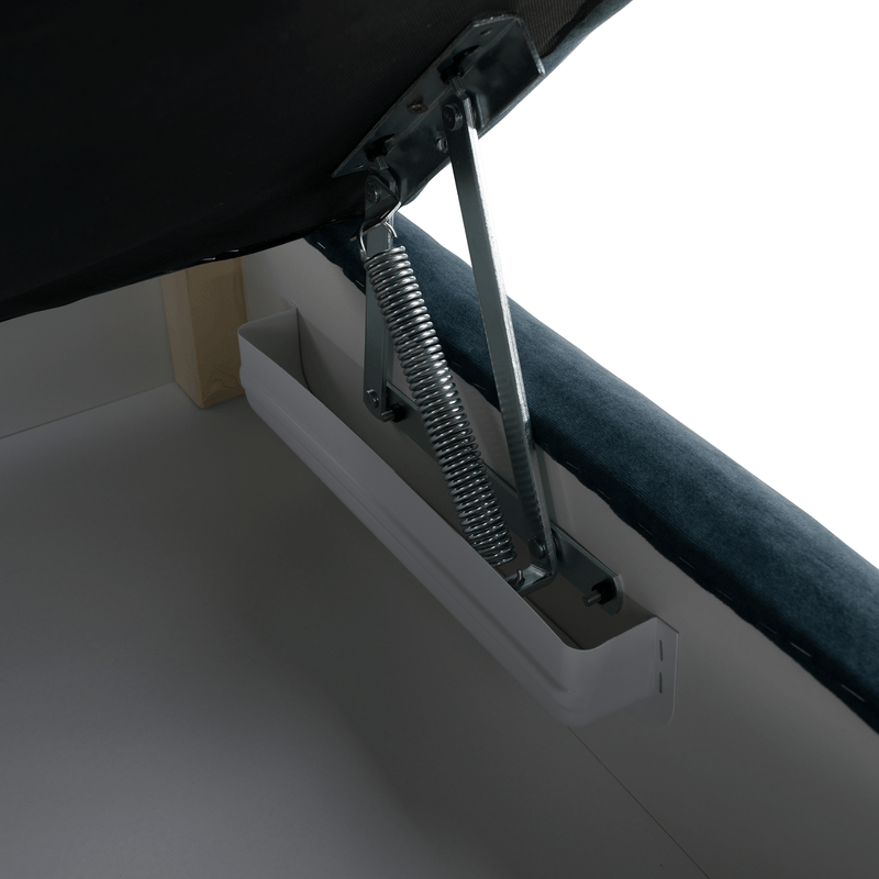 Casa si Gradina - Gradina si terasa - Mobilier exterior - Scaune si sezlonguri gradina - sezlong cu spatiu de depozitare, albastru, stanga, LAMBA - Infinity.ro