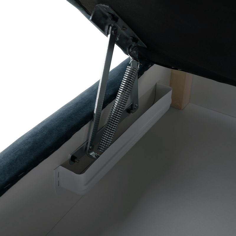 Casa si Gradina - Gradina si terasa - Mobilier exterior - Scaune si sezlonguri gradina - sezlong cu spatiu de depozitare, albastru, dreapta, LAMBA - Infinity.ro