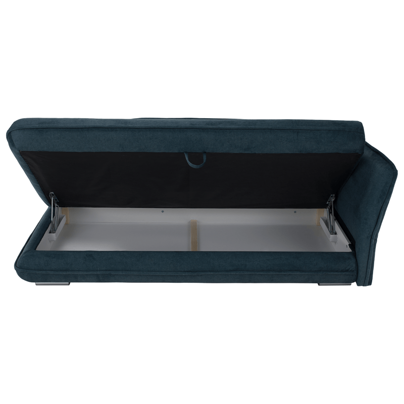 Casa si Gradina - Gradina si terasa - Mobilier exterior - Scaune si sezlonguri gradina - sezlong cu spatiu de depozitare, albastru, dreapta, LAMBA - Infinity.ro