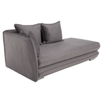 Casa si Gradina - Gradina si terasa - Mobilier exterior - Scaune si sezlonguri gradina - sezlong cu spatiu de depozitare, gri, stanga, LAMBA - Infinity.ro