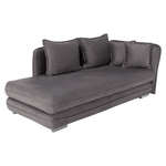 Casa si Gradina - Gradina si terasa - Mobilier exterior - Scaune si sezlonguri gradina - sezlong cu spatiu de depozitare, gri, dreapta, LAMBA - Infinity.ro