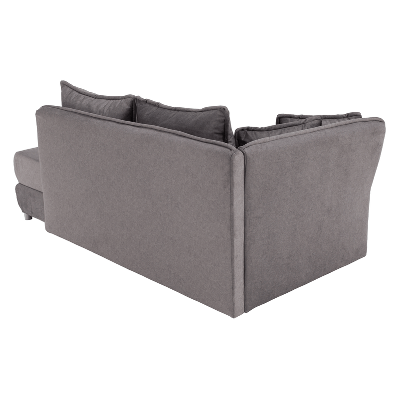 Casa si Gradina - Gradina si terasa - Mobilier exterior - Scaune si sezlonguri gradina - sezlong cu spatiu de depozitare, gri, stanga, LAMBA - Infinity.ro