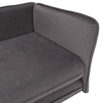 Casa si Gradina - Gradina si terasa - Mobilier exterior - Scaune si sezlonguri gradina - sezlong cu spatiu de depozitare, gri, dreapta, LAMBA - Infinity.ro