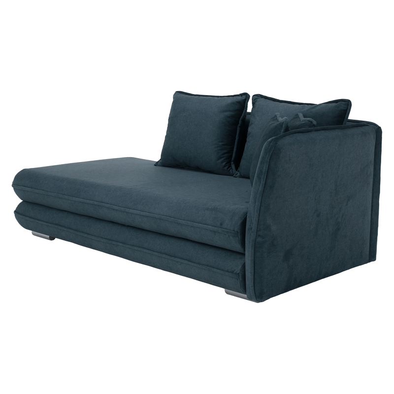 Casa si Gradina - Gradina si terasa - Mobilier exterior - Scaune si sezlonguri gradina - sezlong cu spatiu de depozitare, albastru, dreapta, LAMBA - Infinity.ro