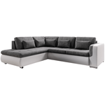 Casa si Gradina - Mobilier - Canapele si coltare - Canapele - Canapea extensibila, alb/gri, stanga, FURUD L ROH - Infinity.ro