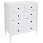 Casa si Gradina - Mobilier - Comode si corpuri - Comode - Comoda, alb/negru, TEANA - Infinity.ro